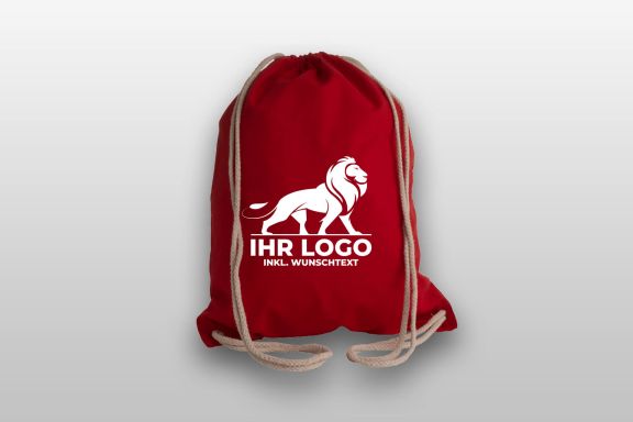 Produkt Tragetasche: Baumwollmatchsack mit Tragekordel