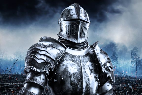 Ritter in kompletter Rüstung